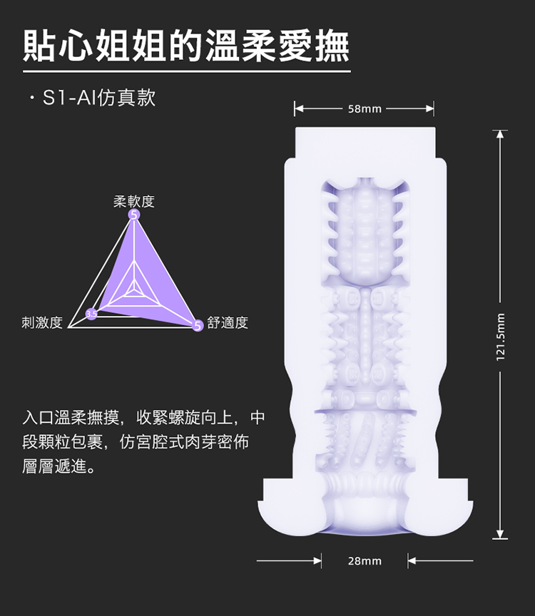 ak SUPER S1 Pro AI版 2代升級創新電動伸縮飛機杯