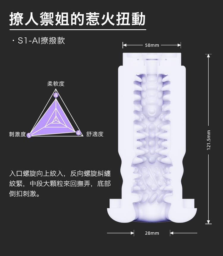 ak SUPER S1 Pro AI版 2代升級創新電動伸縮飛機杯