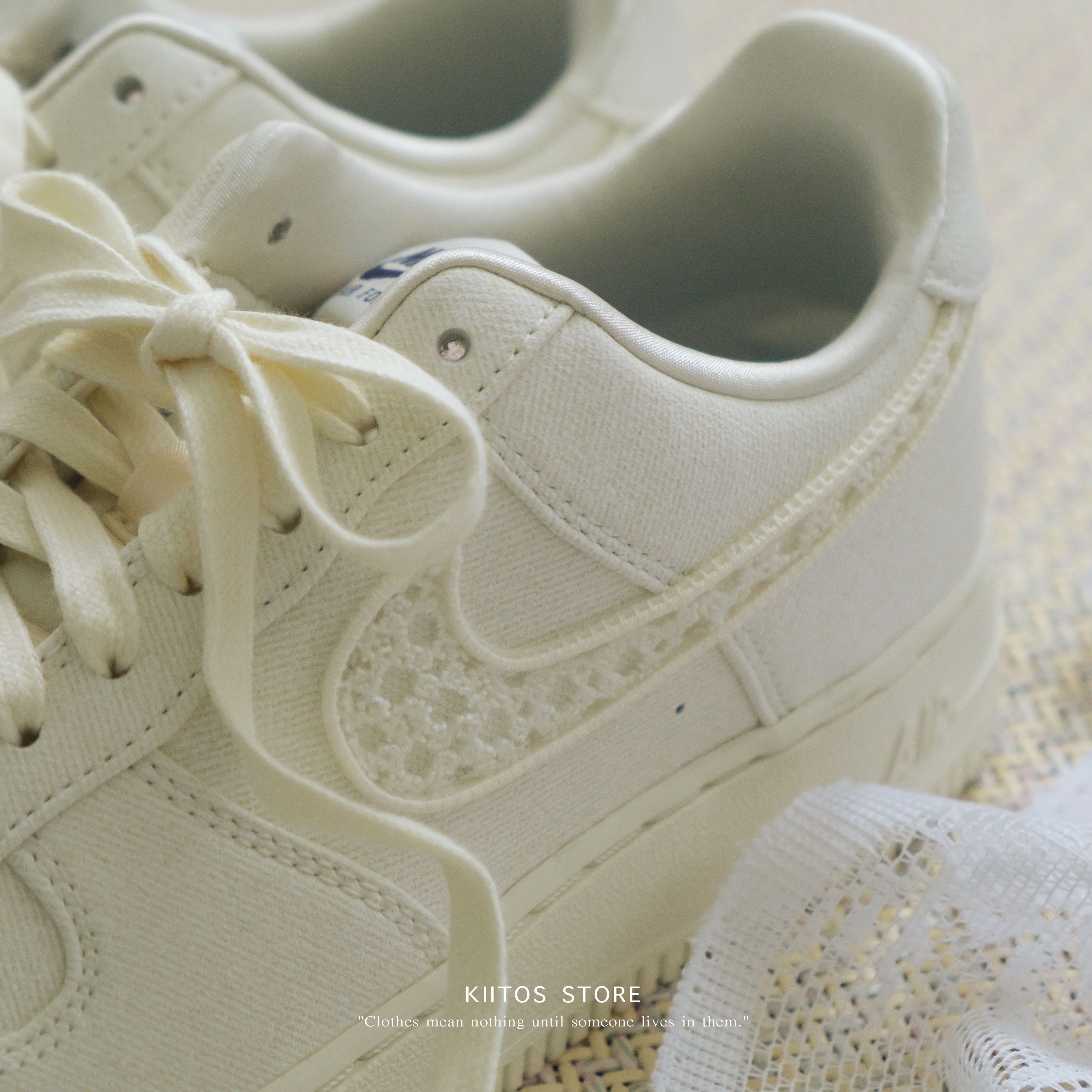 Nike Air Force 1 Low 蕾絲奶白 IH7351-010