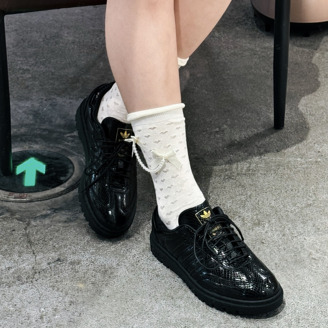 ADIDAS ORIGINALS SAMBA WTR 皮革 蛇紋 黑魂 金標 德訓鞋 皮鞋 KI6278