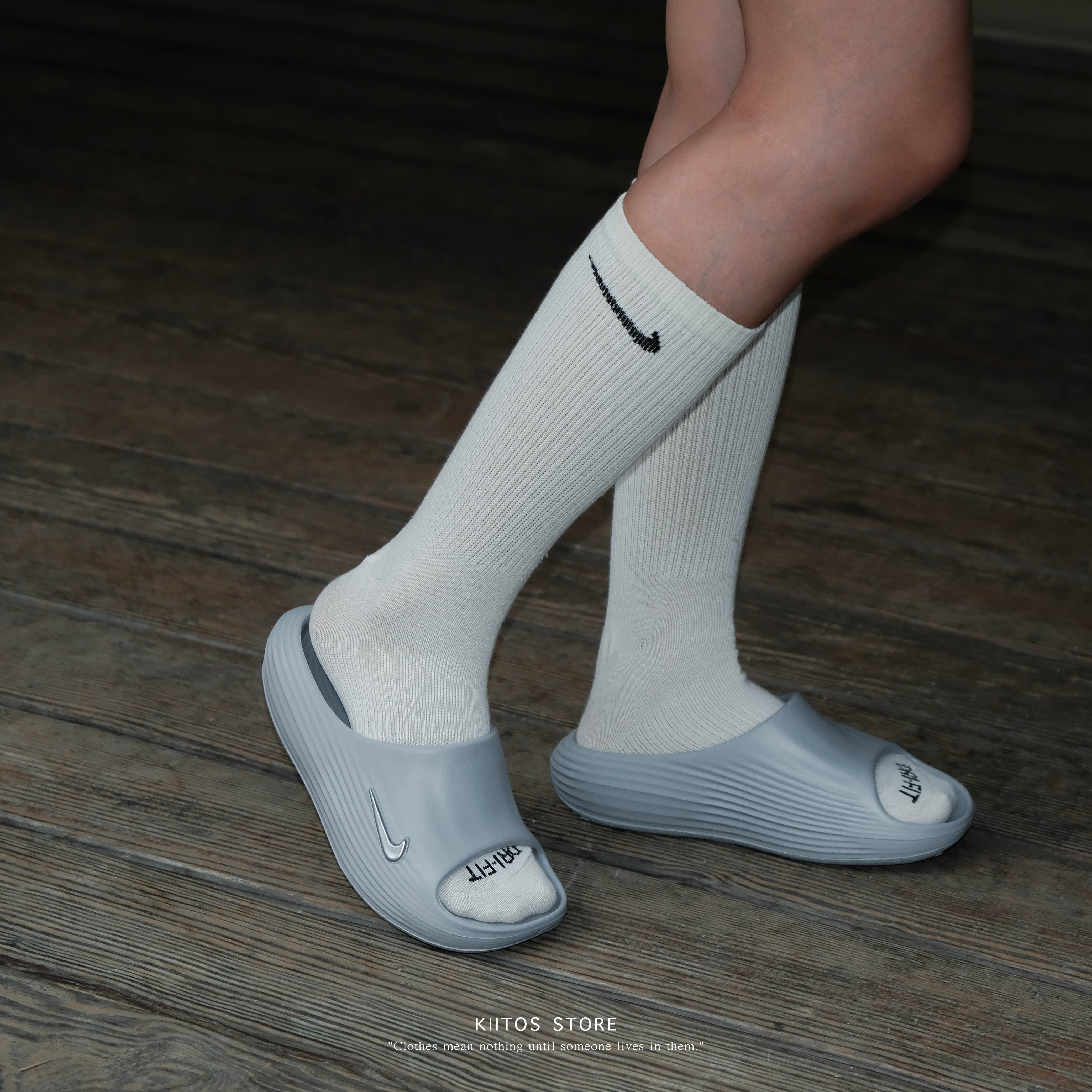 Nike ReactX Rejuven8 Slide 灰藍 拖鞋 防水 男女鞋 HV4479-002