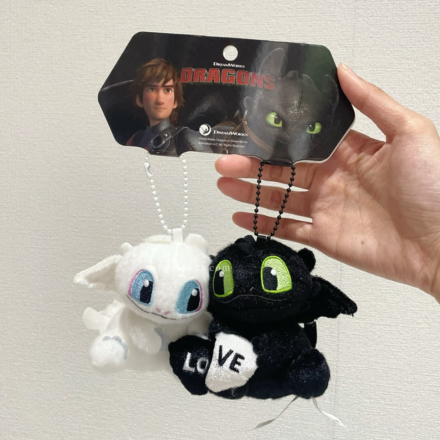 POTDEMIEL X 環球影城 馴龍高手 貼貼磁吸吊飾 一組入 沒牙 夜煞 光煞 絨毛吊飾 /預購