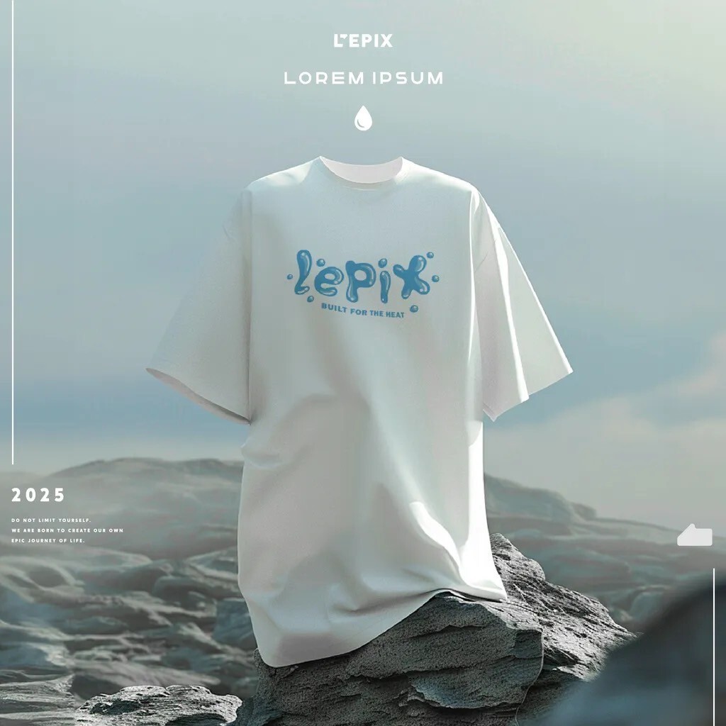 L’EPIX Droplet Font Tee 水滴字體短袖