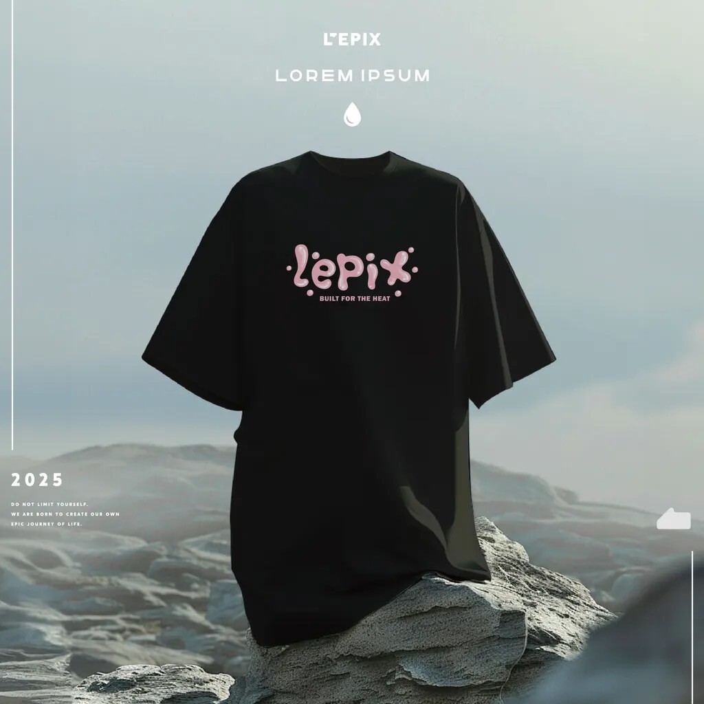 L’EPIX Droplet Font Tee 水滴字體短袖
