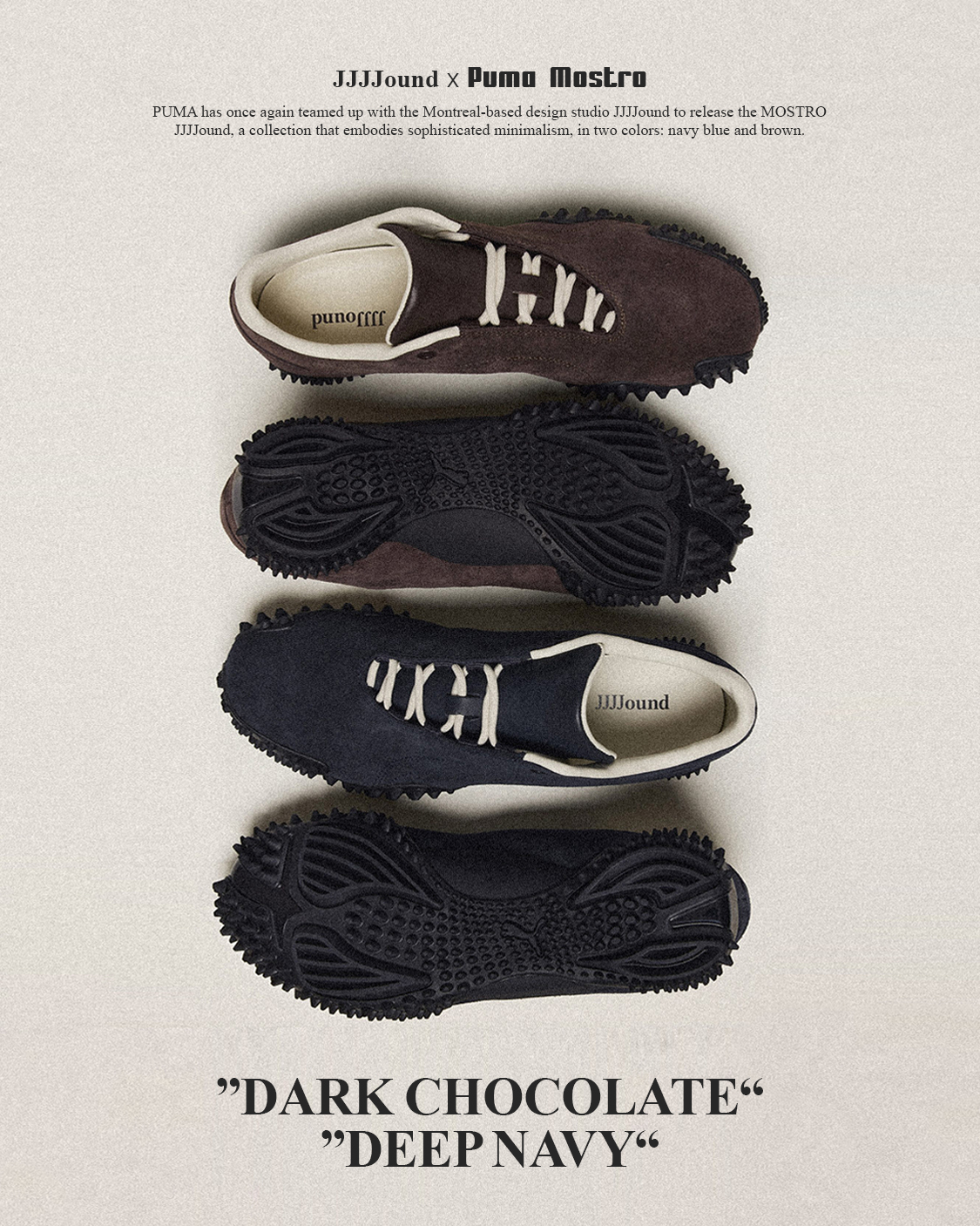 iSNEAKERS｜JJJJound x Puma Mostro "Deep Navy / Dark Chocolate" 深藍色 403823-03 巧克力 403823-02