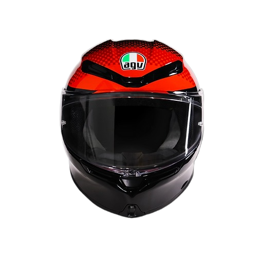 AGV K6S Fision 2 黑紅 亮光 碳纖維 彩繪 全罩