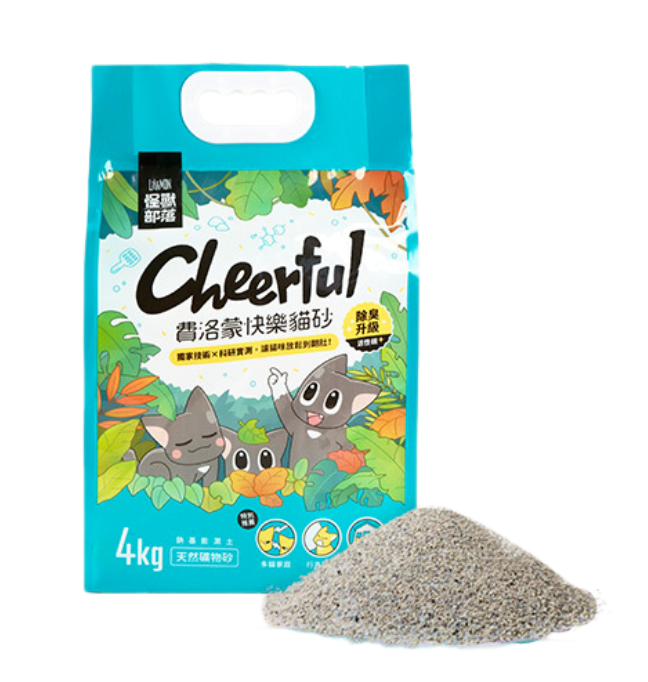 費洛蒙快樂貓砂-礦砂 (4kg) (原箱4包)