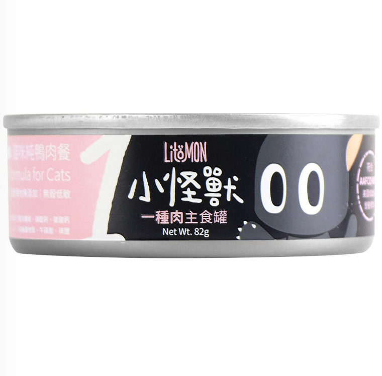 1種肉低敏無膠貓主食罐-純鴨肉 (82g)