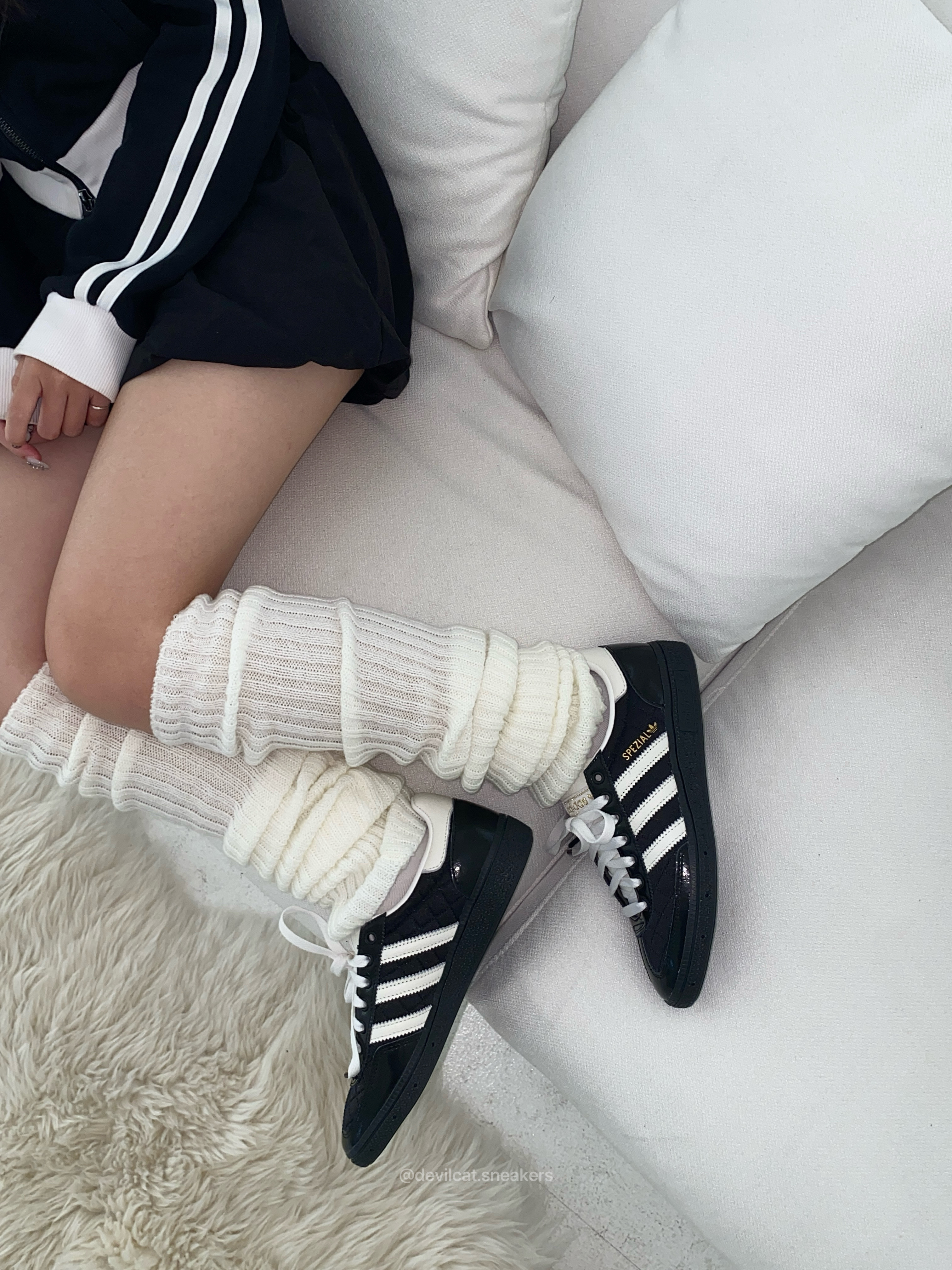 ADIDAS ORIGINALS HANDBALL SPEZIAL 小香風 黑菱格紋 JP5669