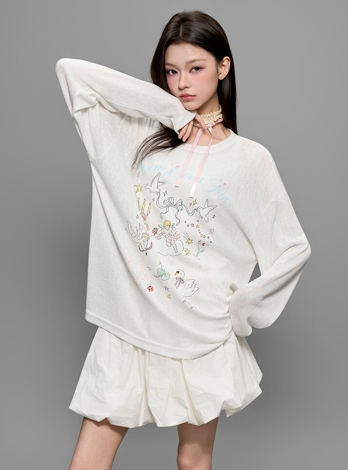 AFGK 手繪天使 針織罩衫 A FEW GOOD KIDS