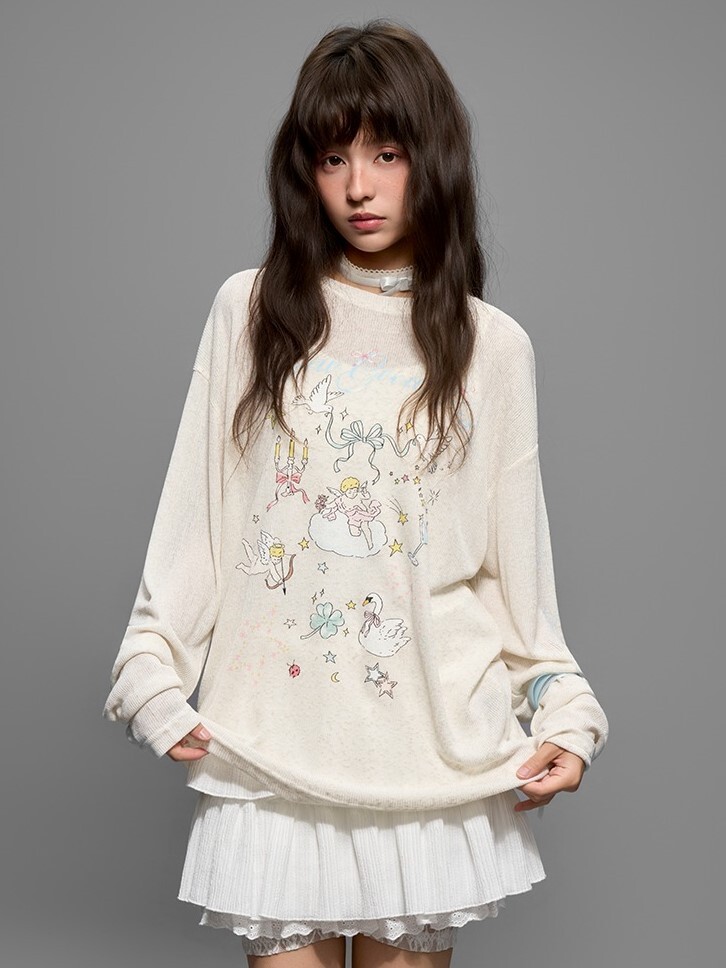 AFGK 手繪天使 針織罩衫 A FEW GOOD KIDS