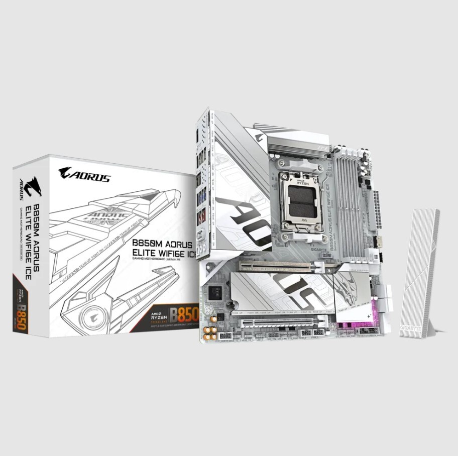 技嘉 B850M AORUS ELITE WIFI6E ICE