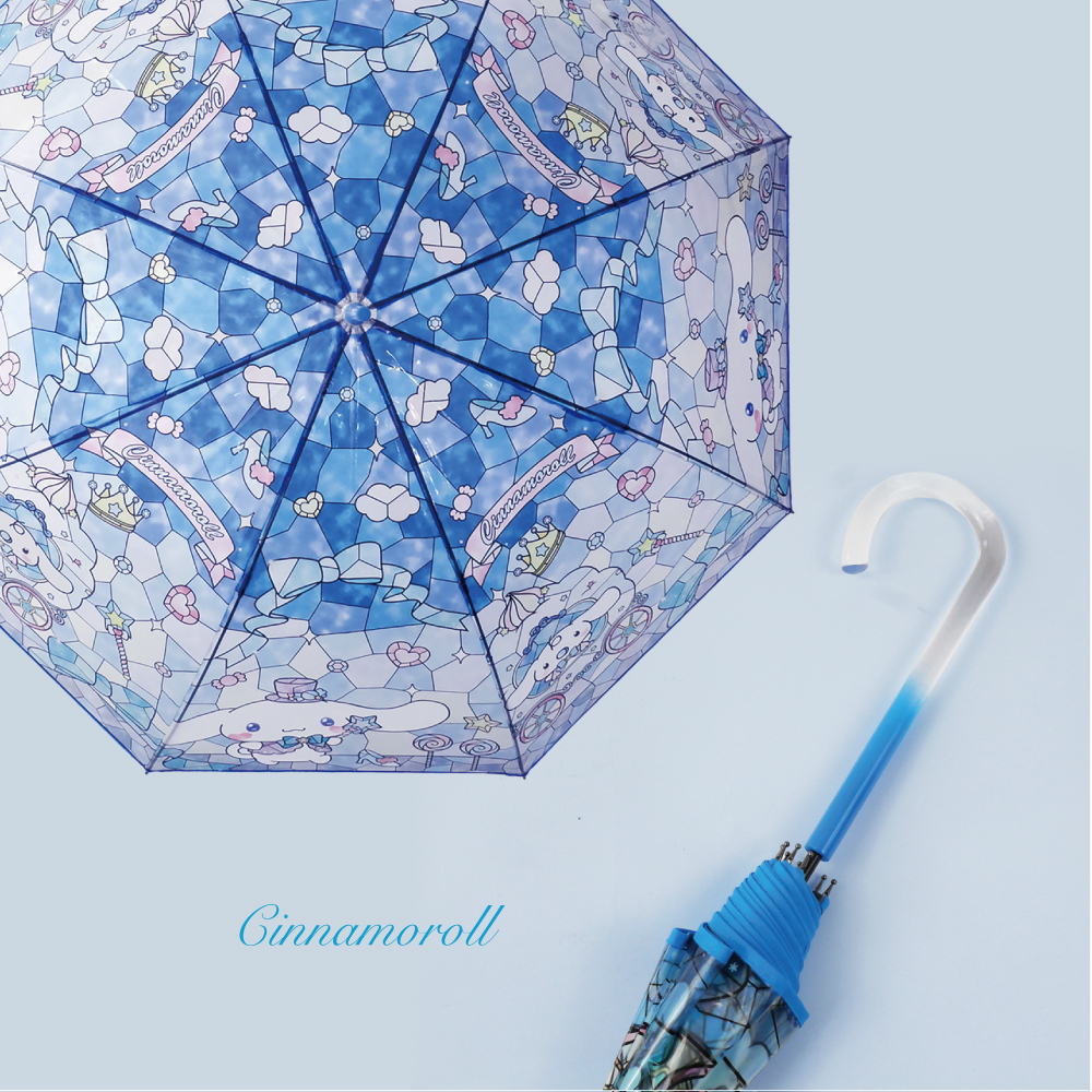 25023-CN Sanrio 玉桂狗彩繪風玻璃畫雨傘 #JP-JP25-32510
