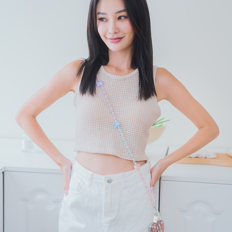 繽紛兔玻璃糖 手機掛繩  串珠掛繩 長掛繩 背帶