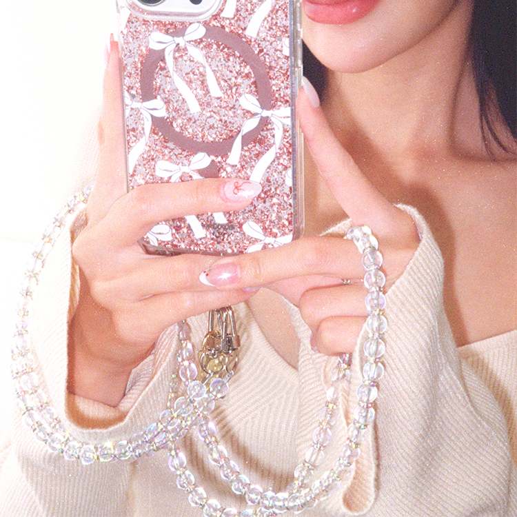 低調清透鑽珠 手機掛繩  串珠掛繩 長掛繩 背帶