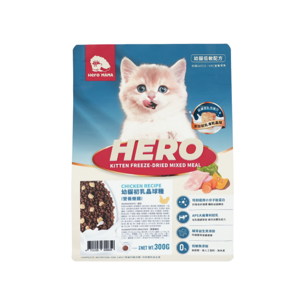 幼貓初乳晶球糧-營養嫩雞 (300g)