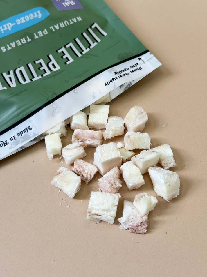 凍乾零食-紐西蘭鱈魚粒 (50g)