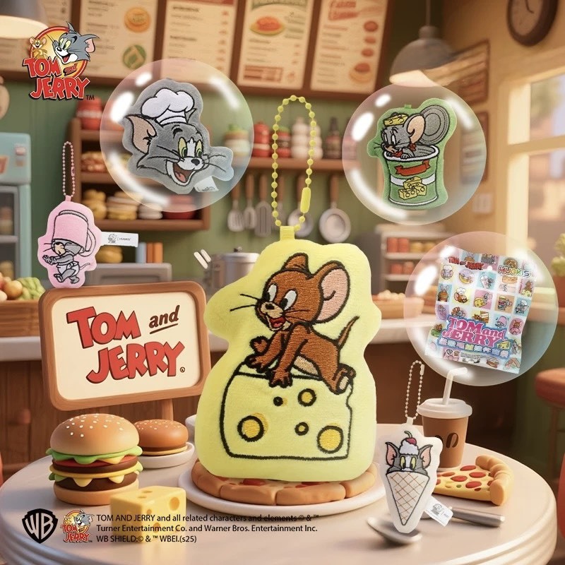 TOM & JERRY 磁吸冰箱貼 毛絨盲袋 湯姆貓與傑利鼠