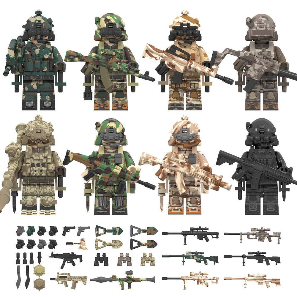 Military Special Forces Custom Minifigures Set Fit Lego WM6147