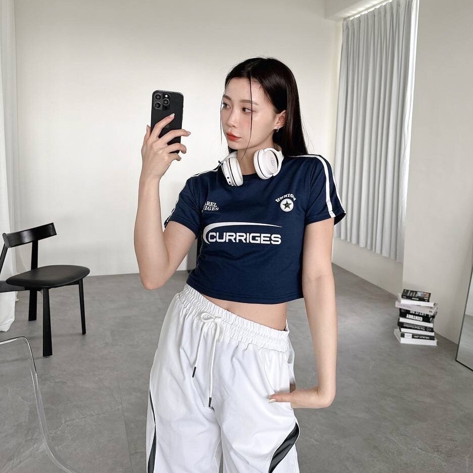 CURRIGES 撞色車邊短版 Tee (2colors)