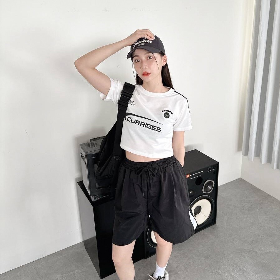 CURRIGES 撞色車邊短版 Tee (2colors)