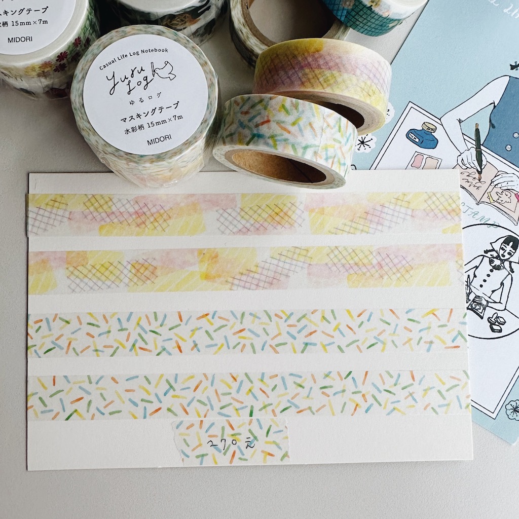 水彩 2入 15mm和紙膠帶 Yuru Log特展限定｜日本Midori