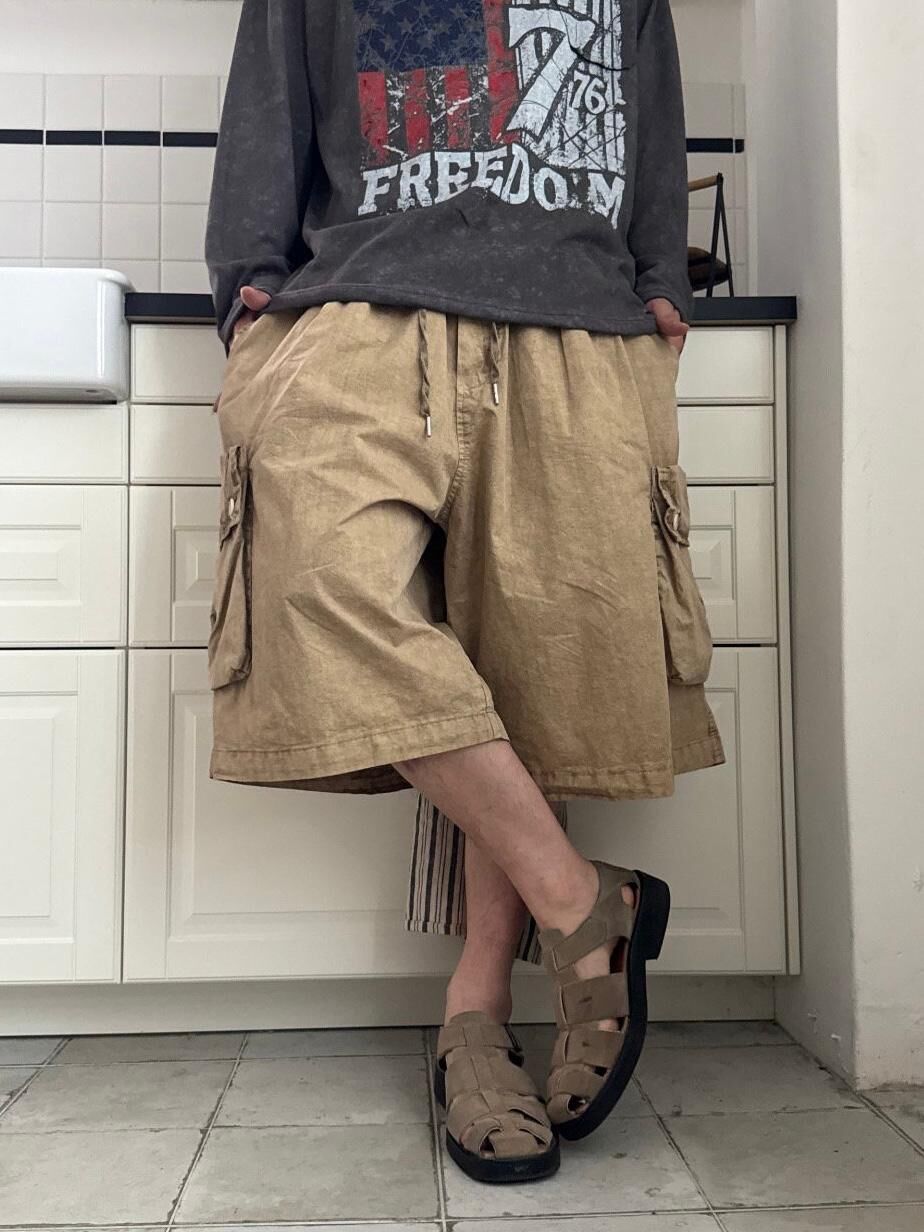 洗水淨色工裝短褲 PULSE-149P