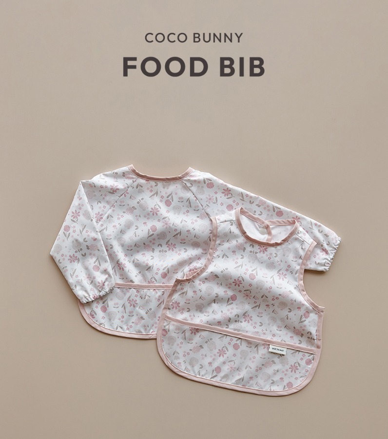 CocoBunny花瓣兔兔系列-防水輔食罩衣