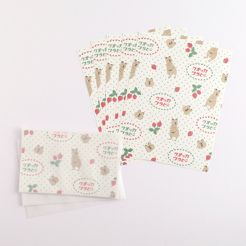 短尾袋鼠 動物百貨系列 信紙信封組｜日本 Green Flash