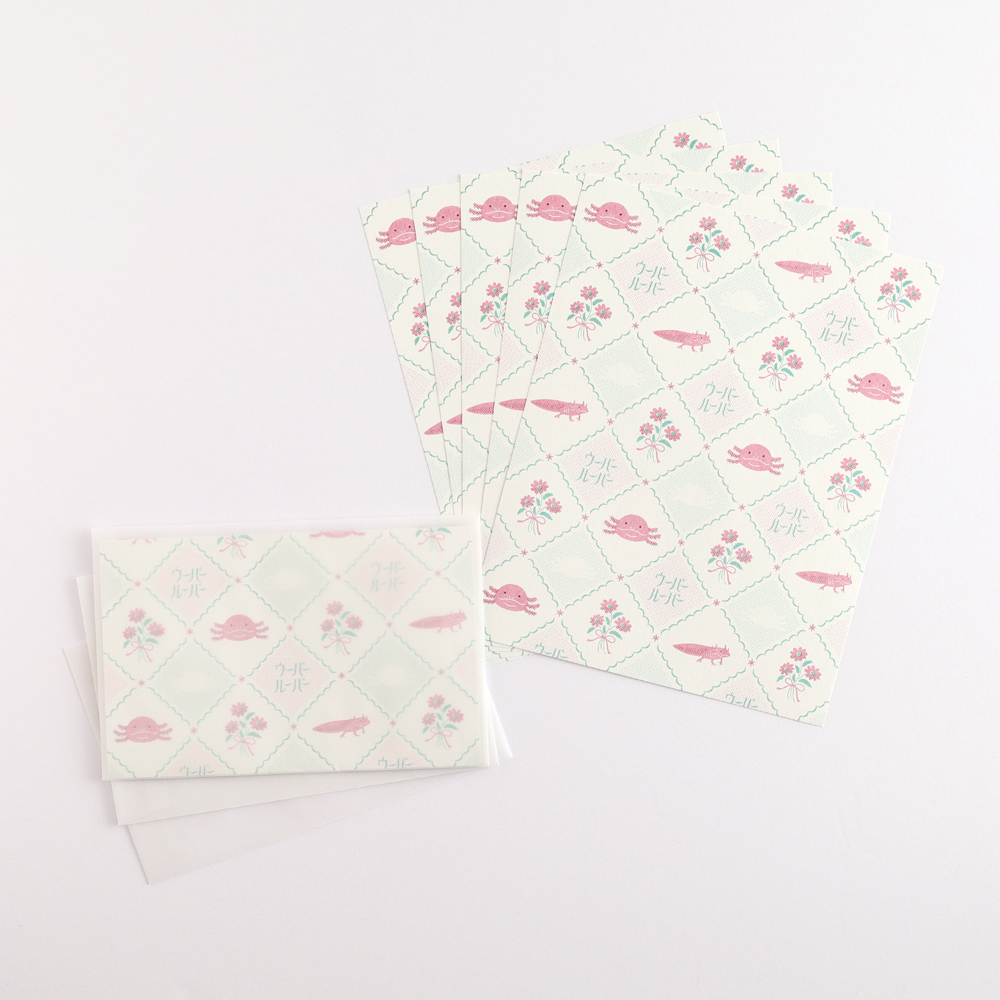 蠑螈 動物百貨系列 信紙信封組｜日本 Green Flash