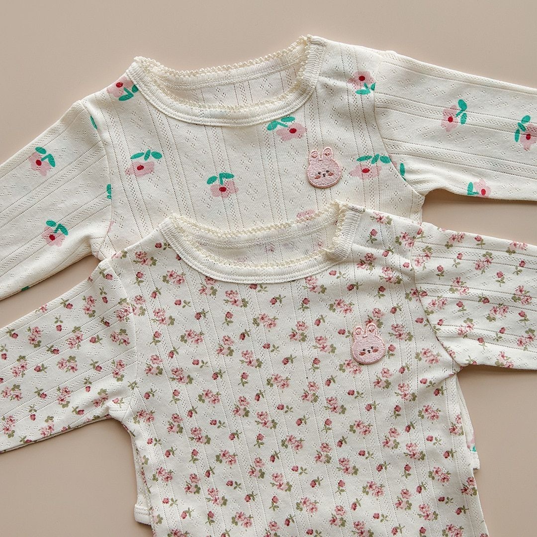 25F/W DTD Flower Magnetic魔力磁扣系列-兔兔寶貝包屁衣