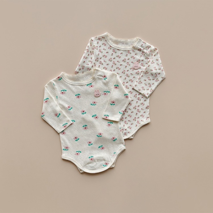 25F/W DTD Flower Magnetic魔力磁扣系列-兔兔寶貝包屁衣