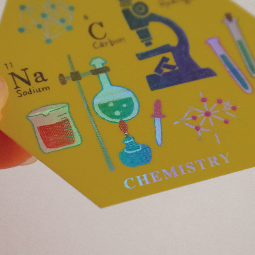 化學 防水大貼紙｜日本STUDY HOLIC