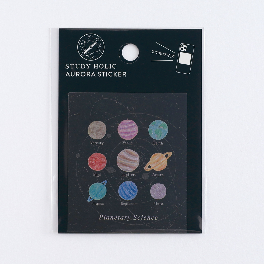 行星科學 防水大貼紙｜日本STUDY HOLIC