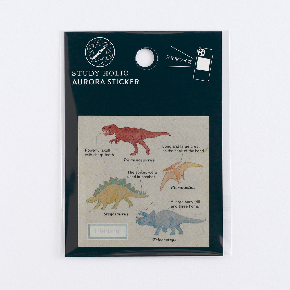 恐龍 古生物學 防水大貼紙｜日本STUDY HOLIC
