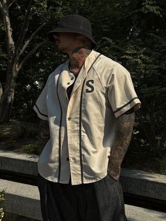 英文字開胸短袖Tee SUB-039JK