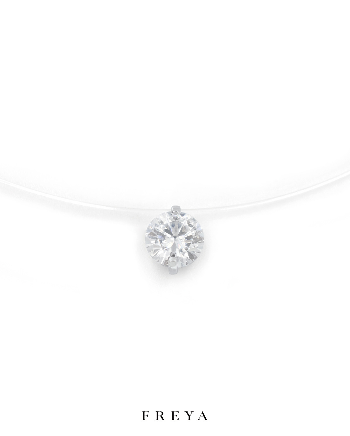 FREYA 6mm莫桑鑽人魚淚項鍊