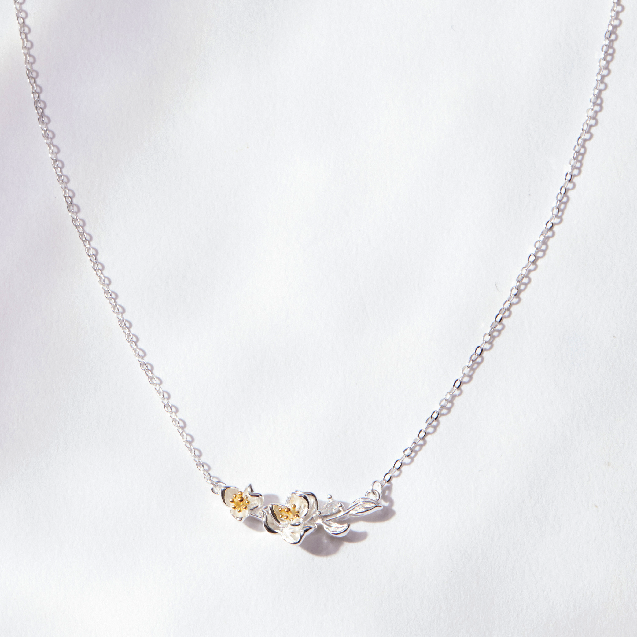 N1082 | 純銀小花項鍊