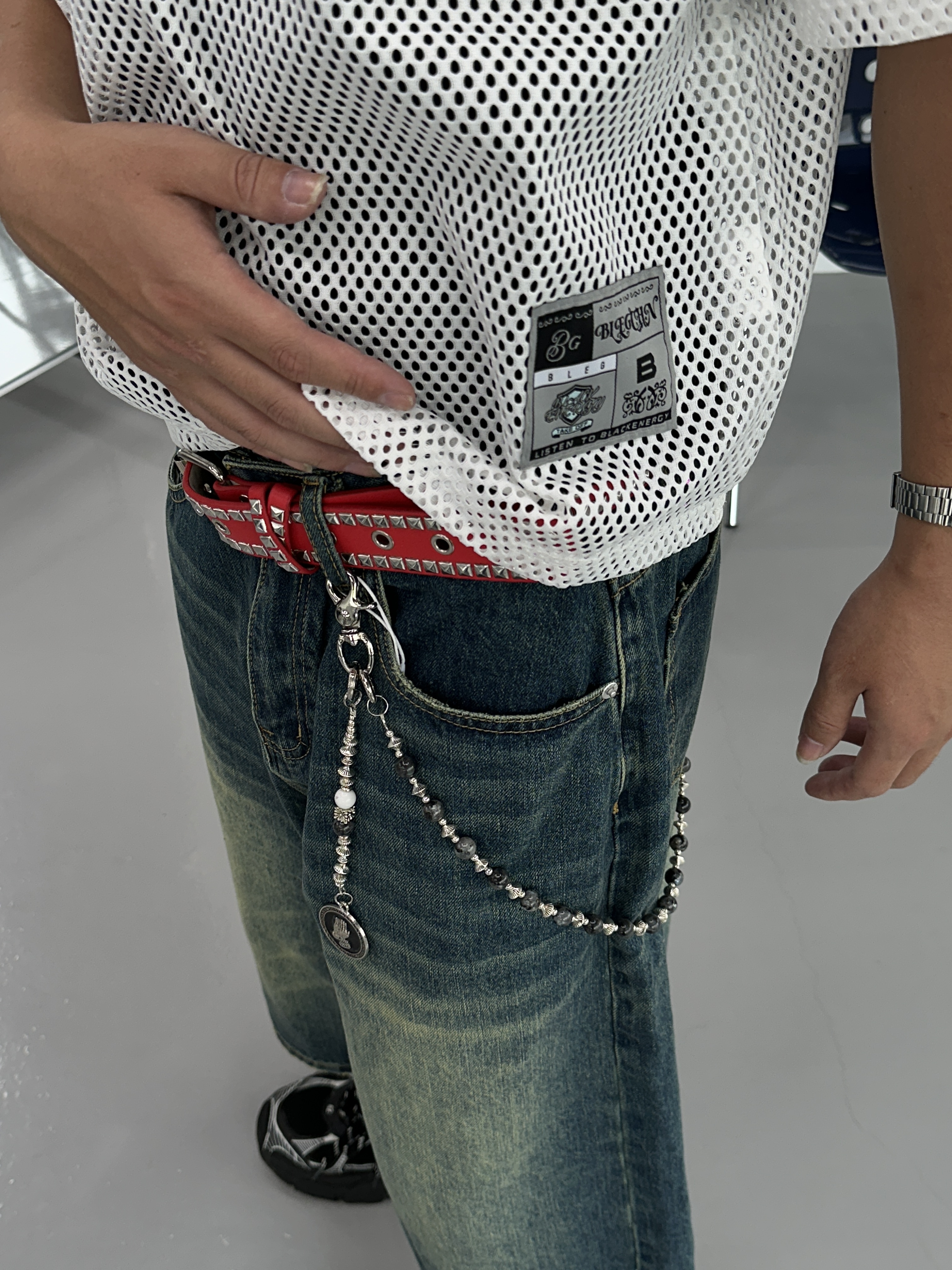 天賜 古文明 黑瑪瑙 褲鏈