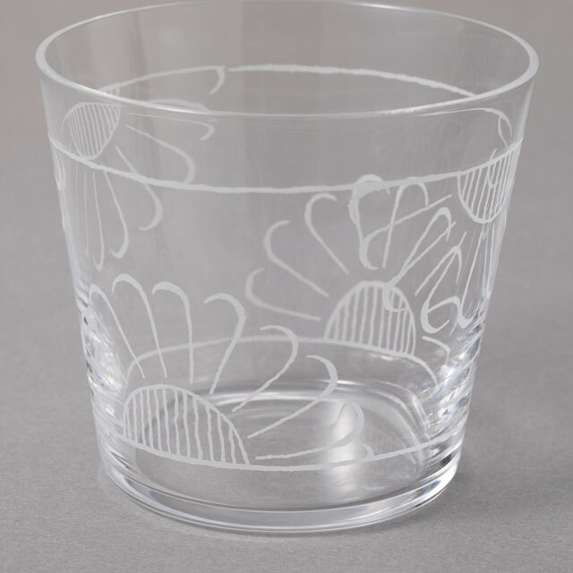 中川政七商店 - 玻璃豬口杯 / 菊花