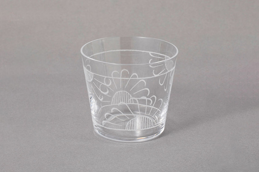 中川政七商店 - 玻璃豬口杯 / 菊花