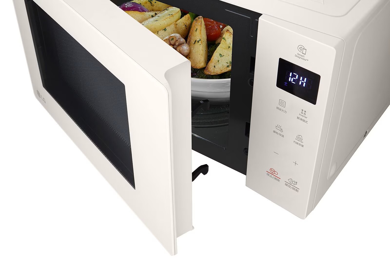 【LG 樂金】25公升 NeoChef™Objet Collection® 智慧變頻微波爐 冰瓷白｜MS2535GIK