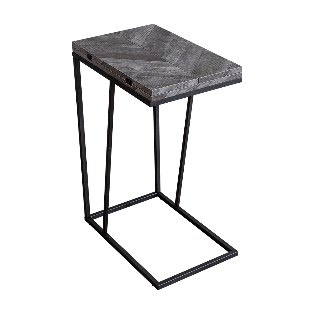 弗洛德工業風折疊伸縮小茶几/邊几/邊桌(DIY組裝)