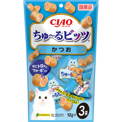 CIAO 流心粒粒 鰹魚味 (12gx3小袋)