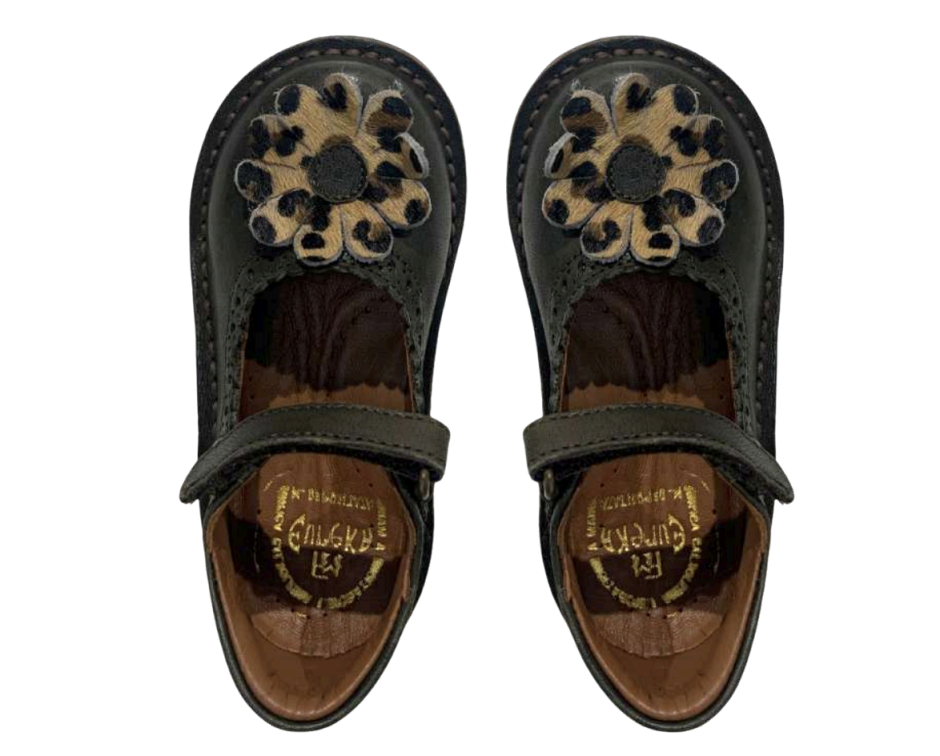 (預購) EUREKA 真皮雛菊低筒皮鞋