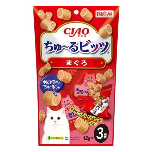 CIAO 流心粒粒 吞拿魚味 (12gx3小袋) 【$100 X 7 包】【可混合其他口味】