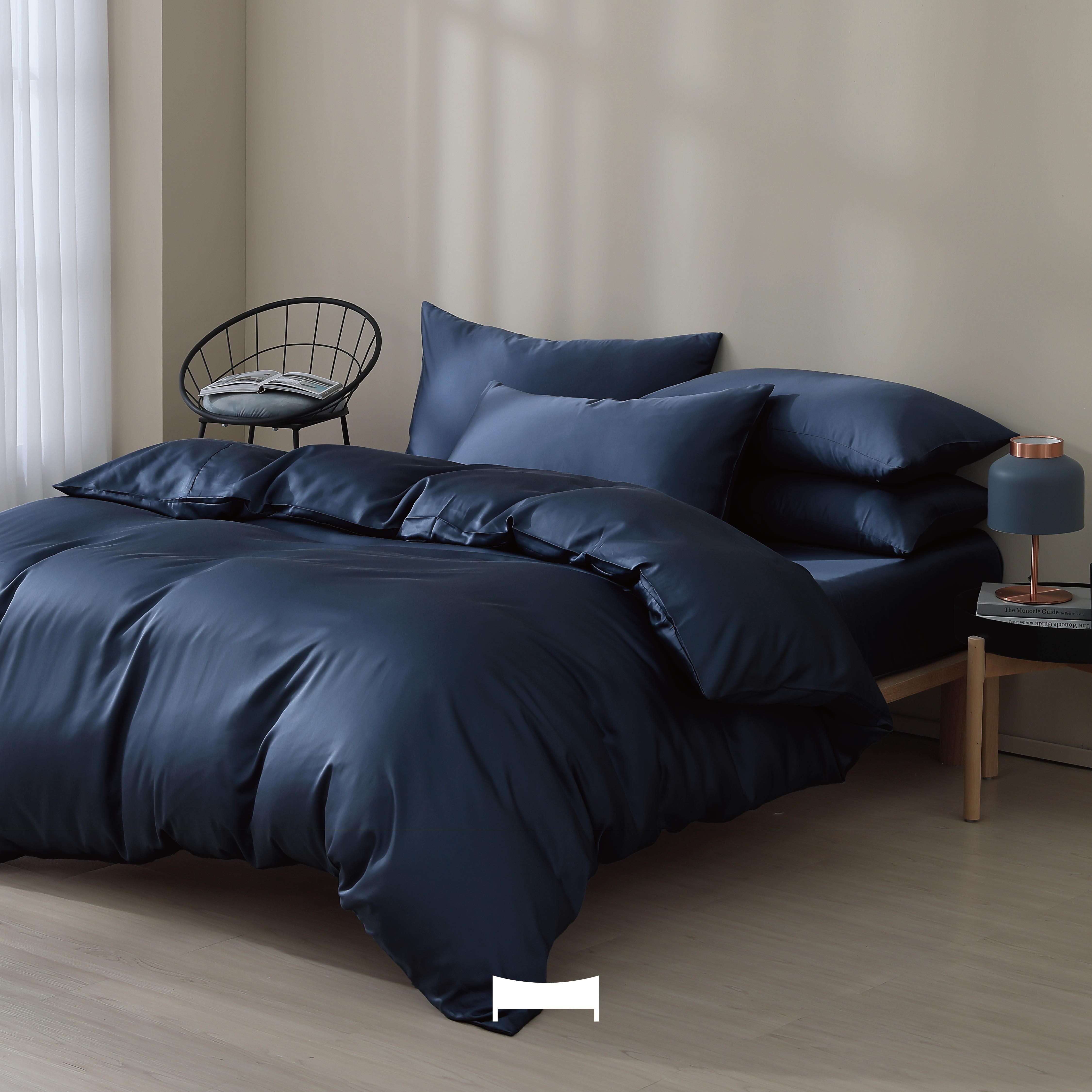 TENCEL BEDDING｜60支天絲四件組《深海藍 ABYSS BLUE》