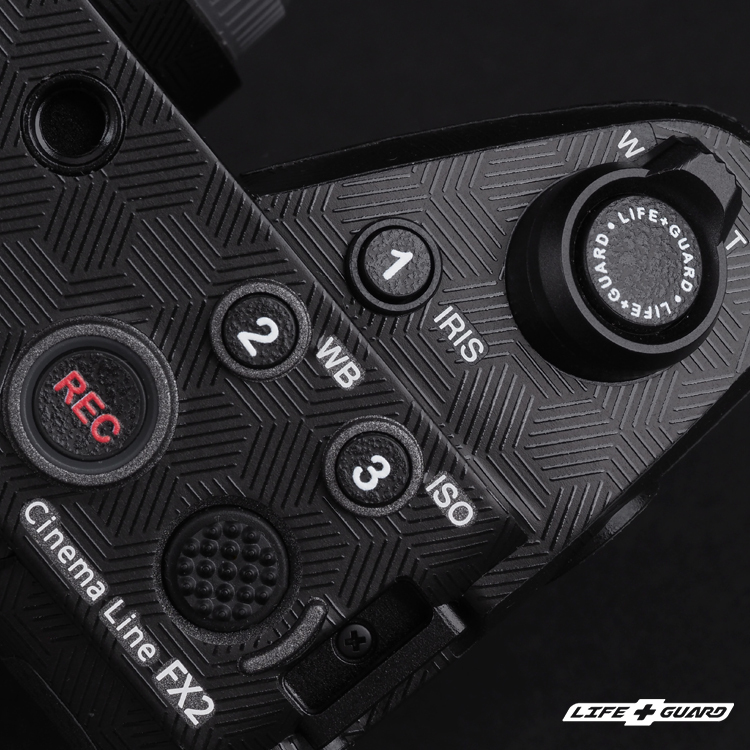 LIFE+GUARD  SONY FX2 相機貼膜按鍵特寫展示圖