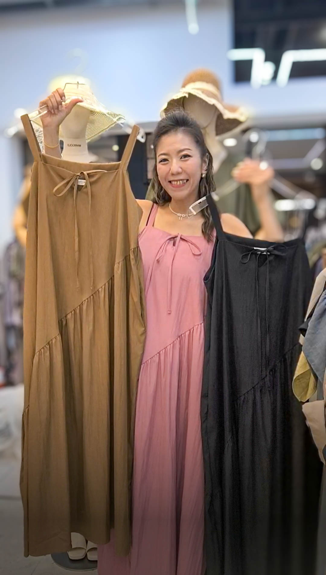 🥰PM_K9637  ▶️細肩帶+綁帶洋裝 👉B:104cm W:cm H:cm L:128cm👈