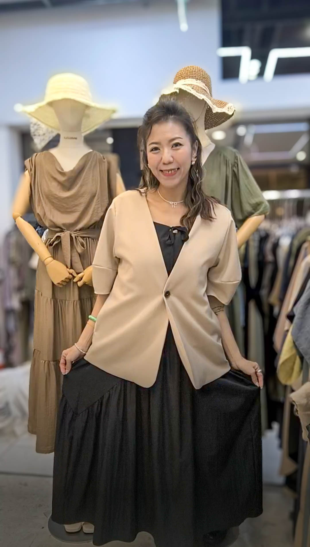 🥰PM_K9638  ▶️一扣子 寬袖外套 👉B:100cm L:144cm👈
